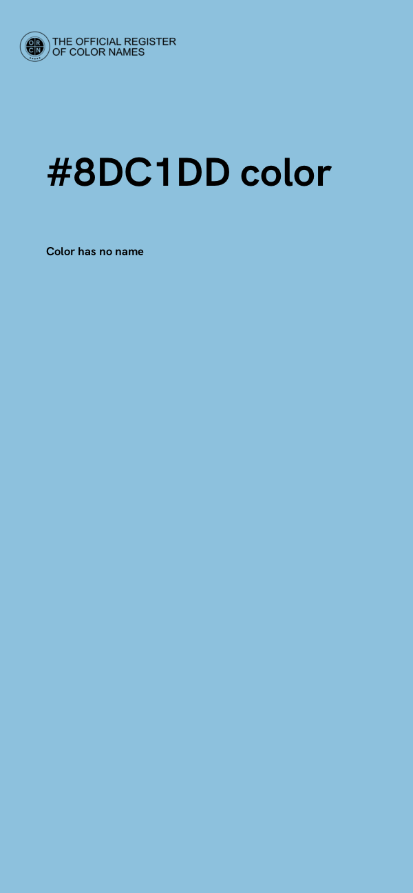 #8DC1DD color image