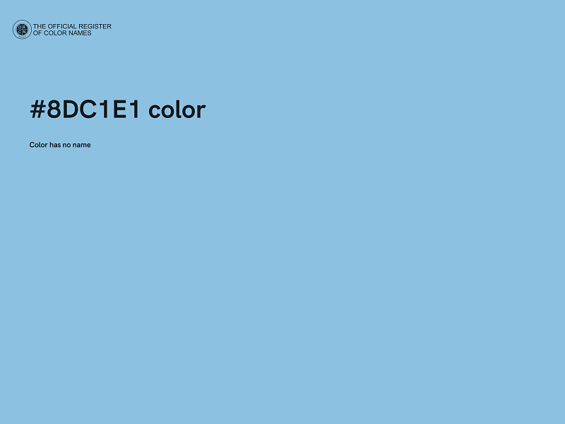 #8DC1E1 color image