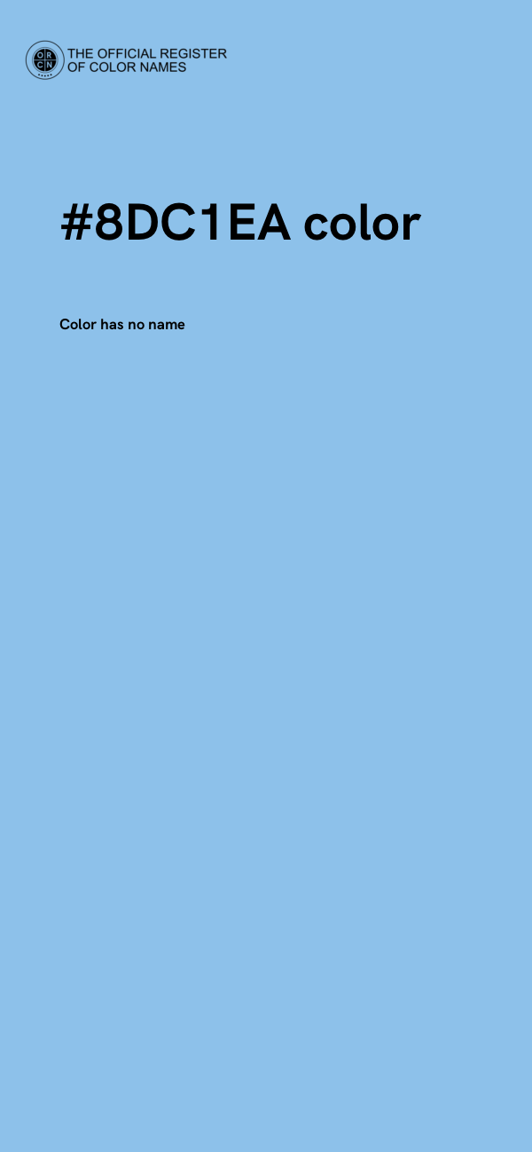 #8DC1EA color image