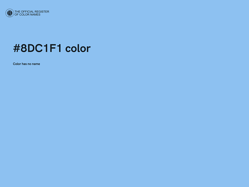 #8DC1F1 color image