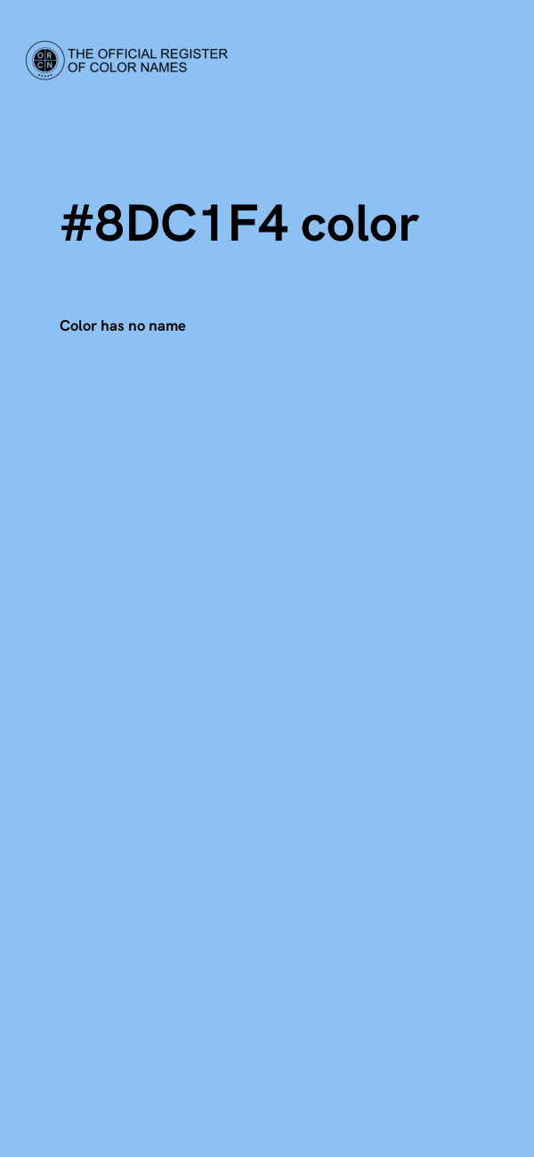 #8DC1F4 color image