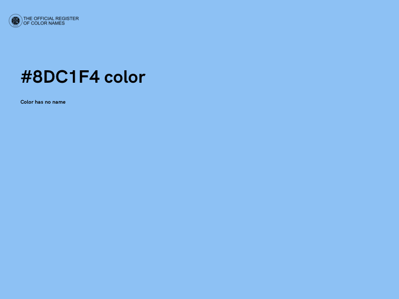 #8DC1F4 color image