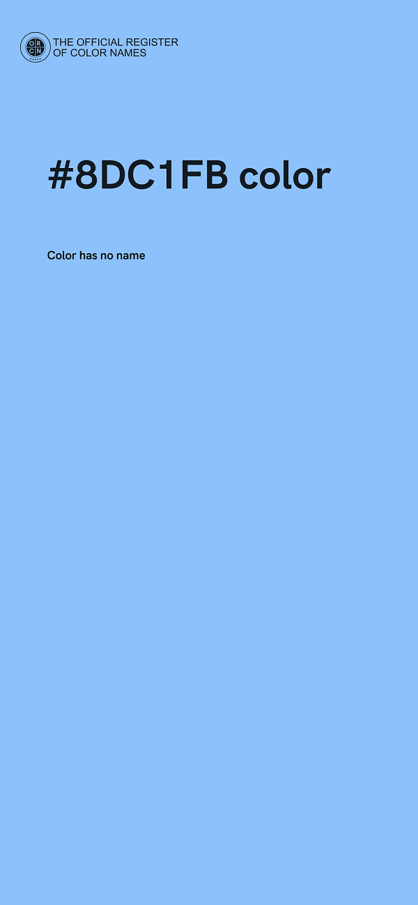 #8DC1FB color image