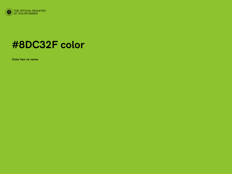 #8DC32F color image