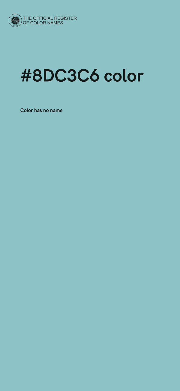 #8DC3C6 color image
