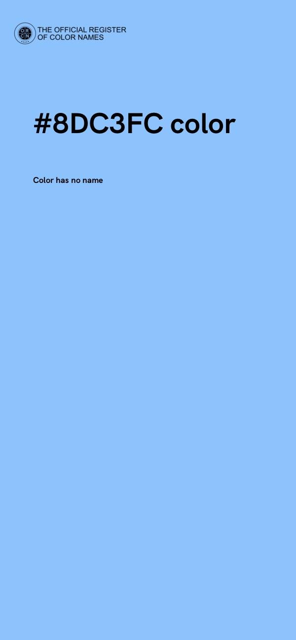 #8DC3FC color image