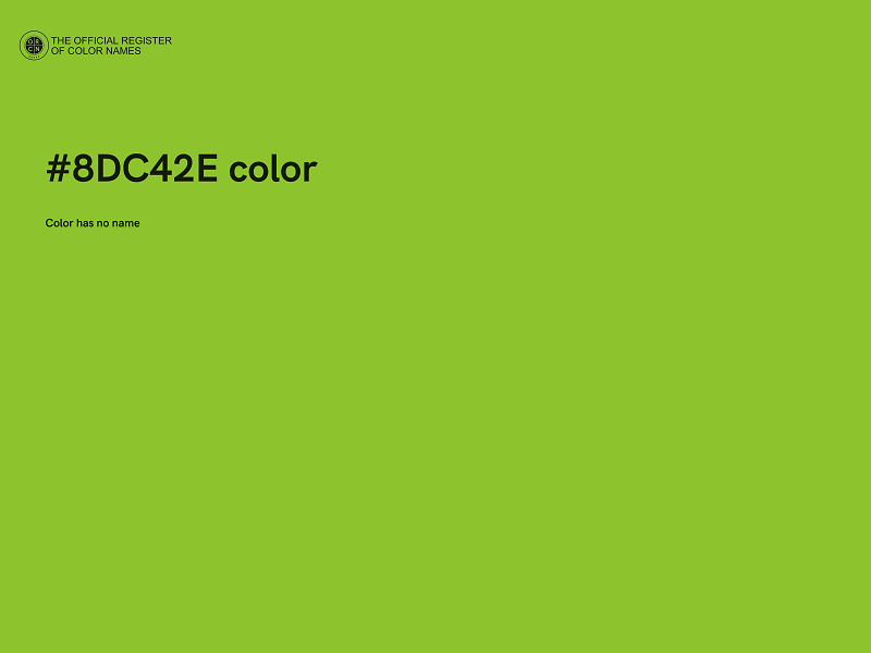 #8DC42E color image