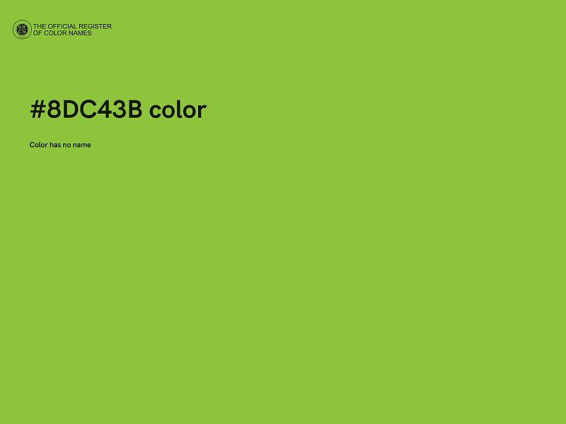 #8DC43B color image