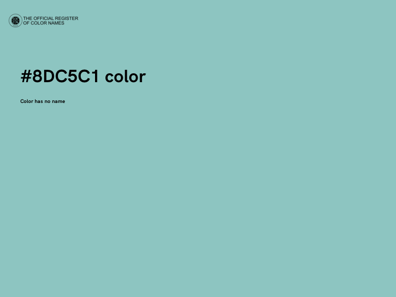 #8DC5C1 color image