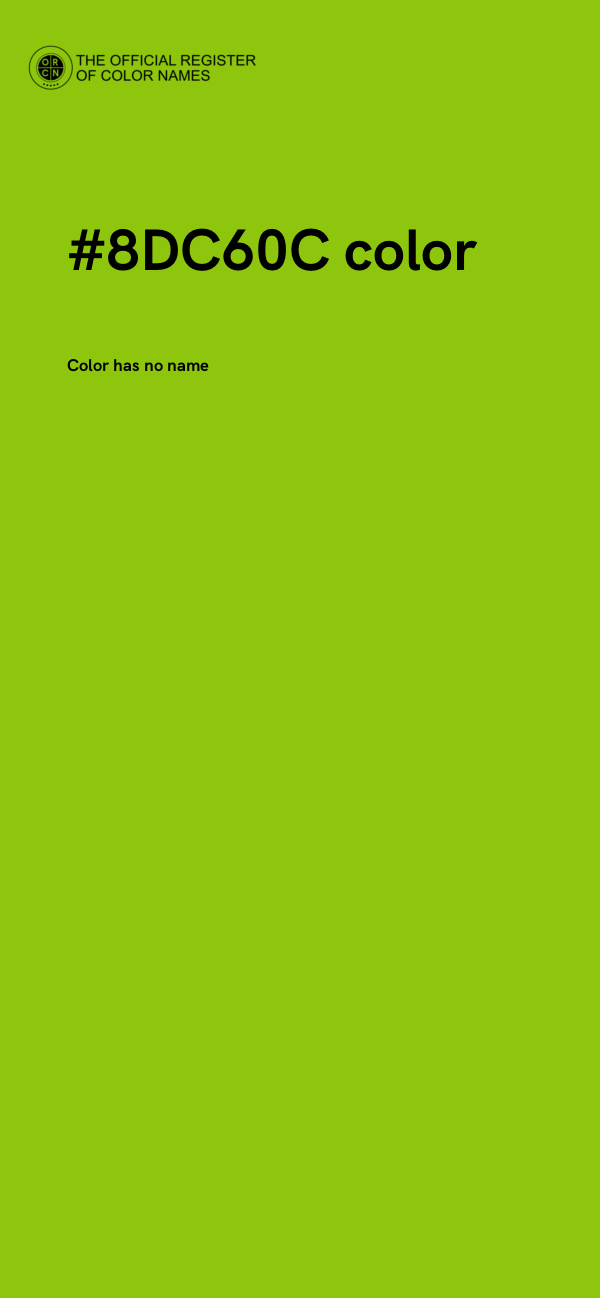 #8DC60C color image
