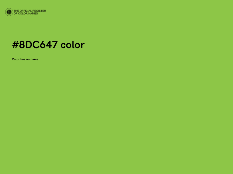 #8DC647 color image