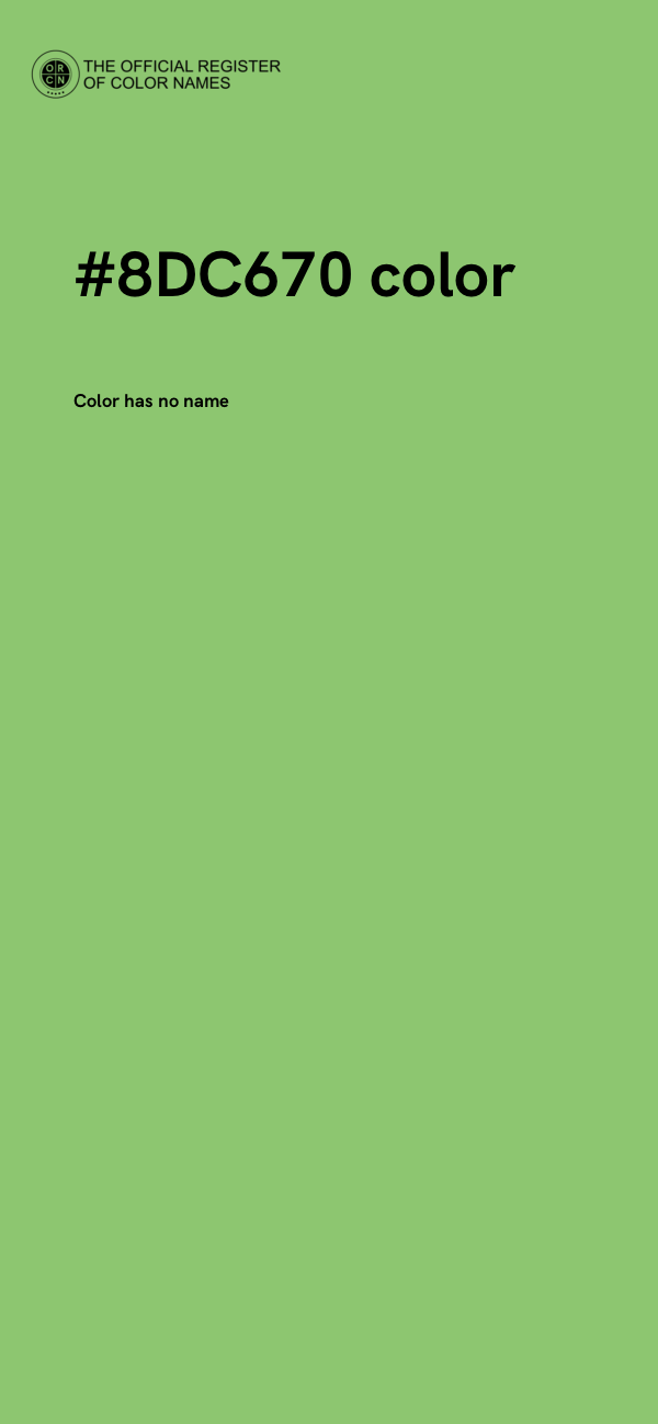 #8DC670 color image