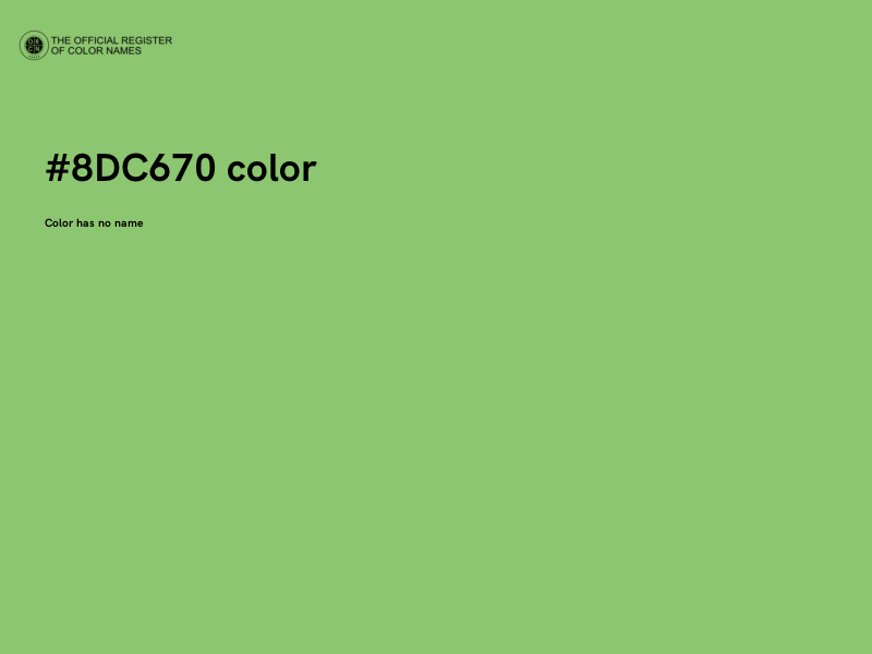 #8DC670 color image