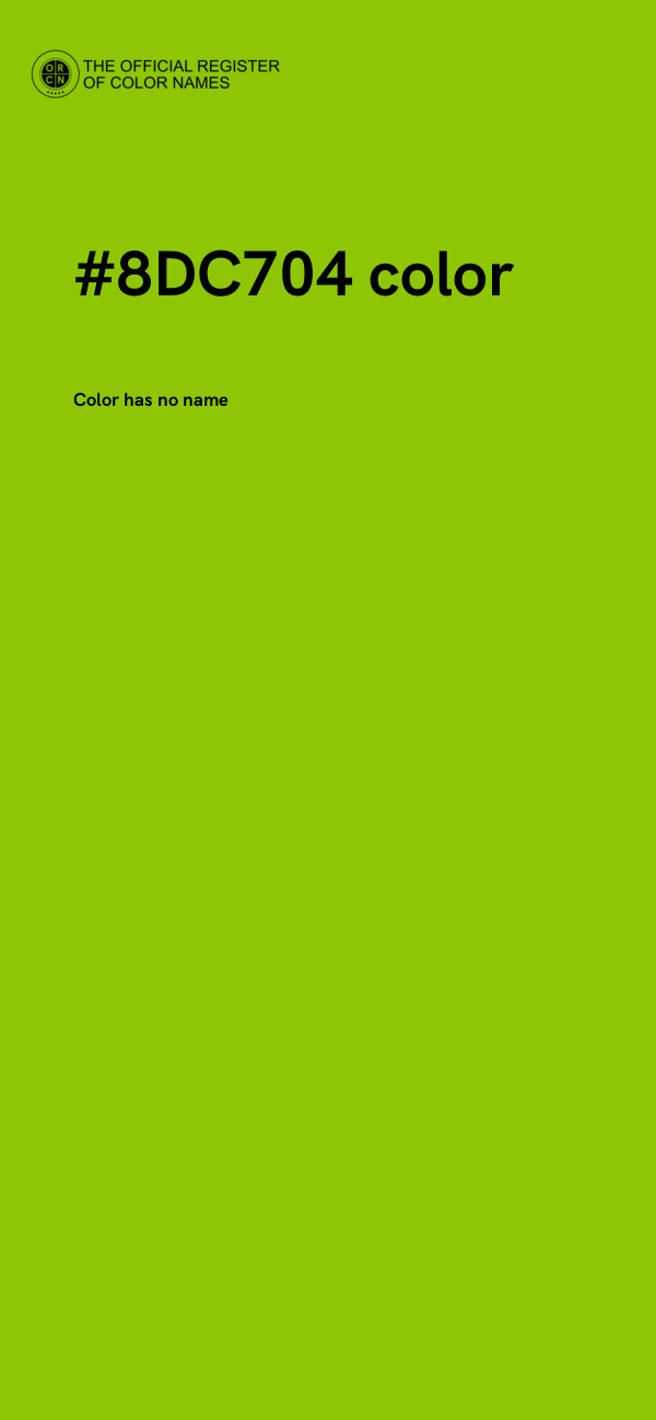 #8DC704 color image