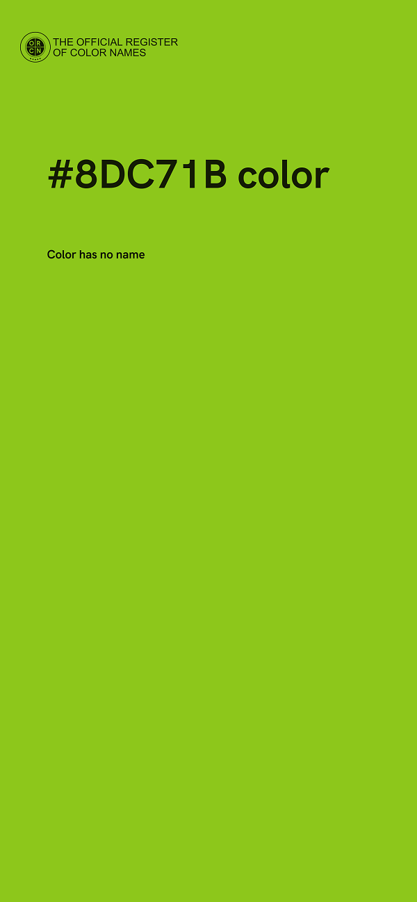 #8DC71B color image