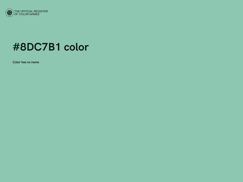 #8DC7B1 color image