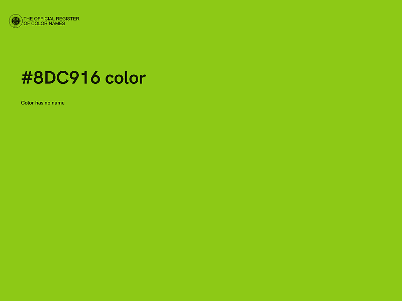 #8DC916 color image