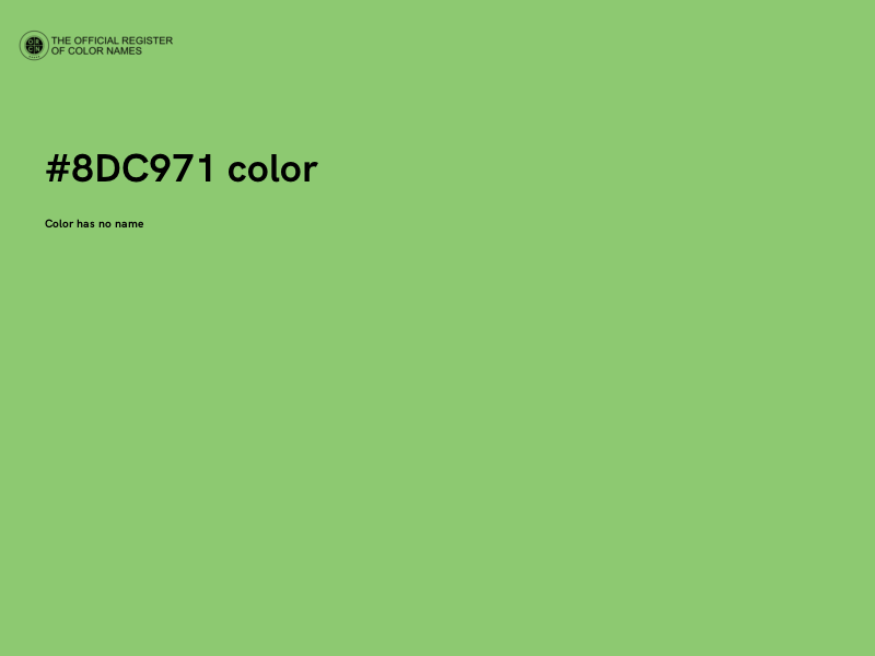 #8DC971 color image