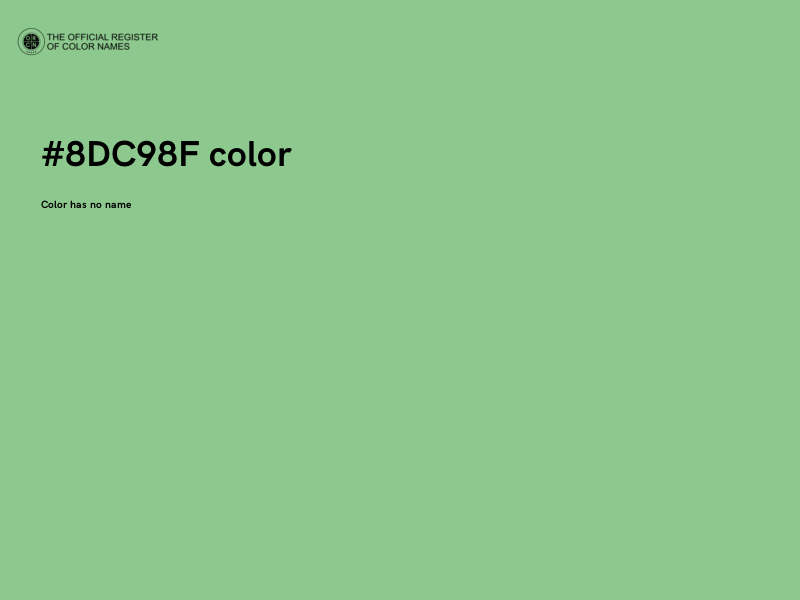 #8DC98F color image