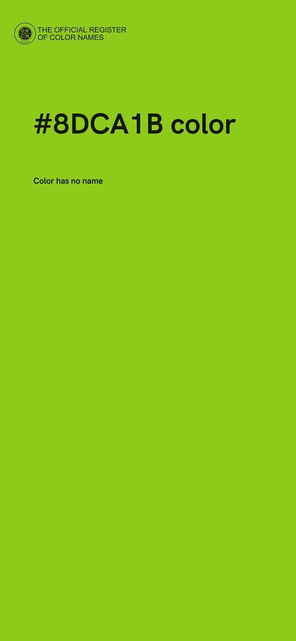 #8DCA1B color image