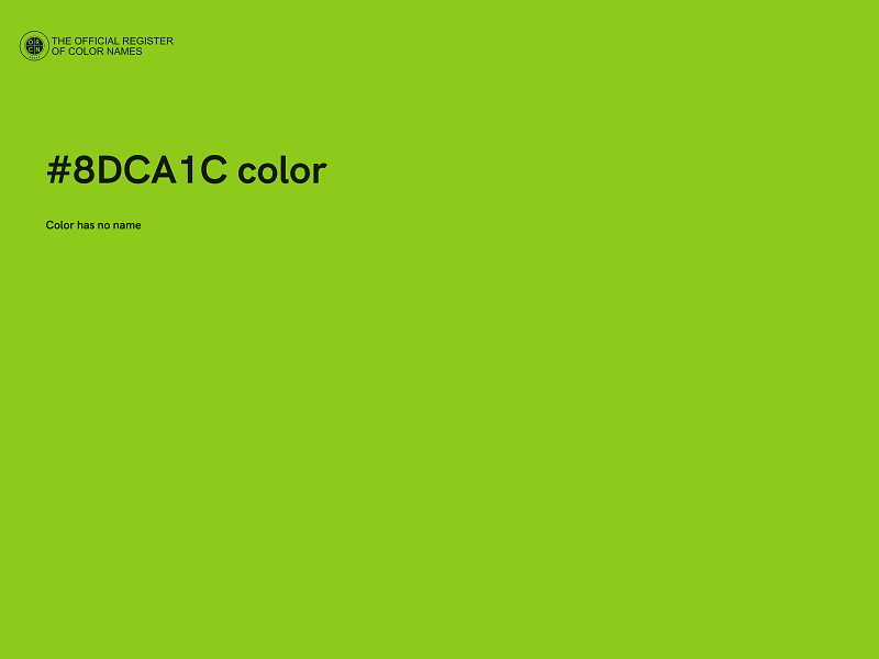 #8DCA1C color image