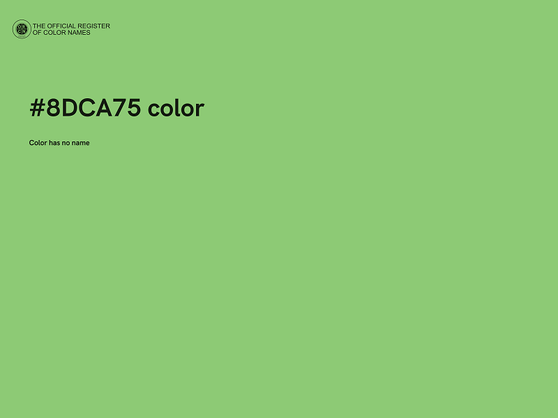 #8DCA75 color image