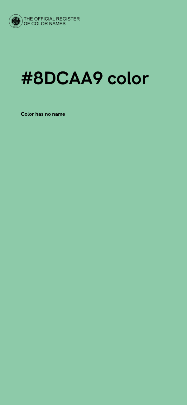 #8DCAA9 color image