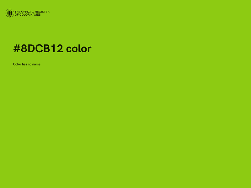 #8DCB12 color image