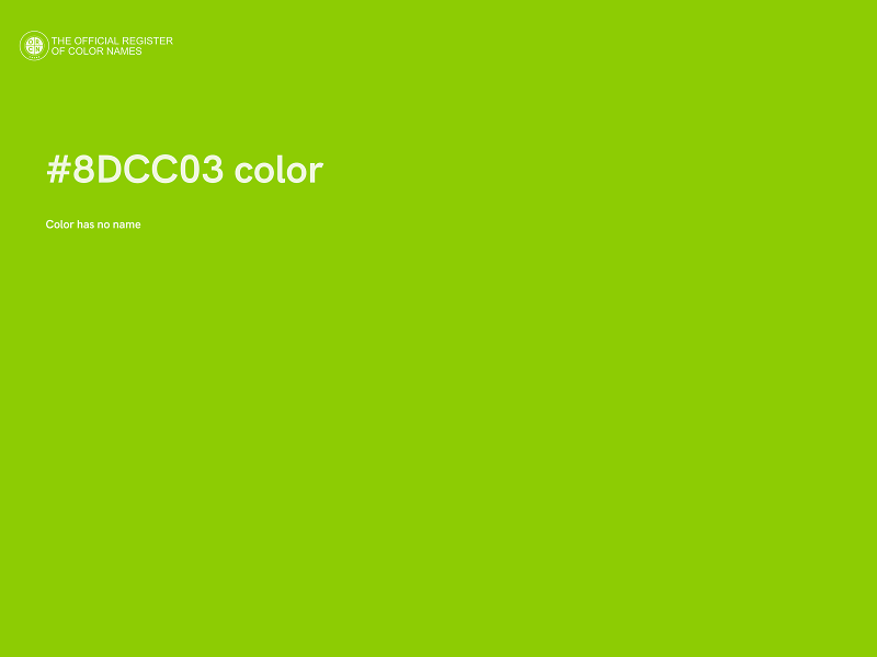 #8DCC03 color image
