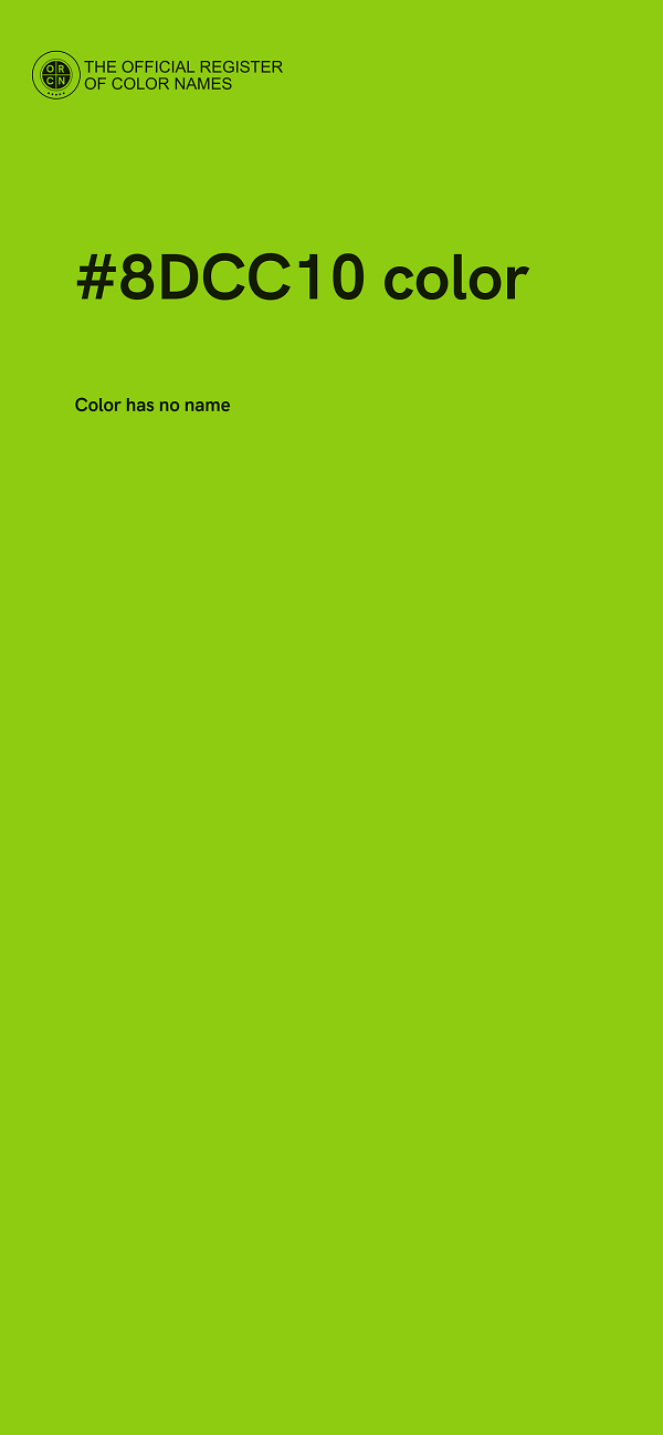#8DCC10 color image