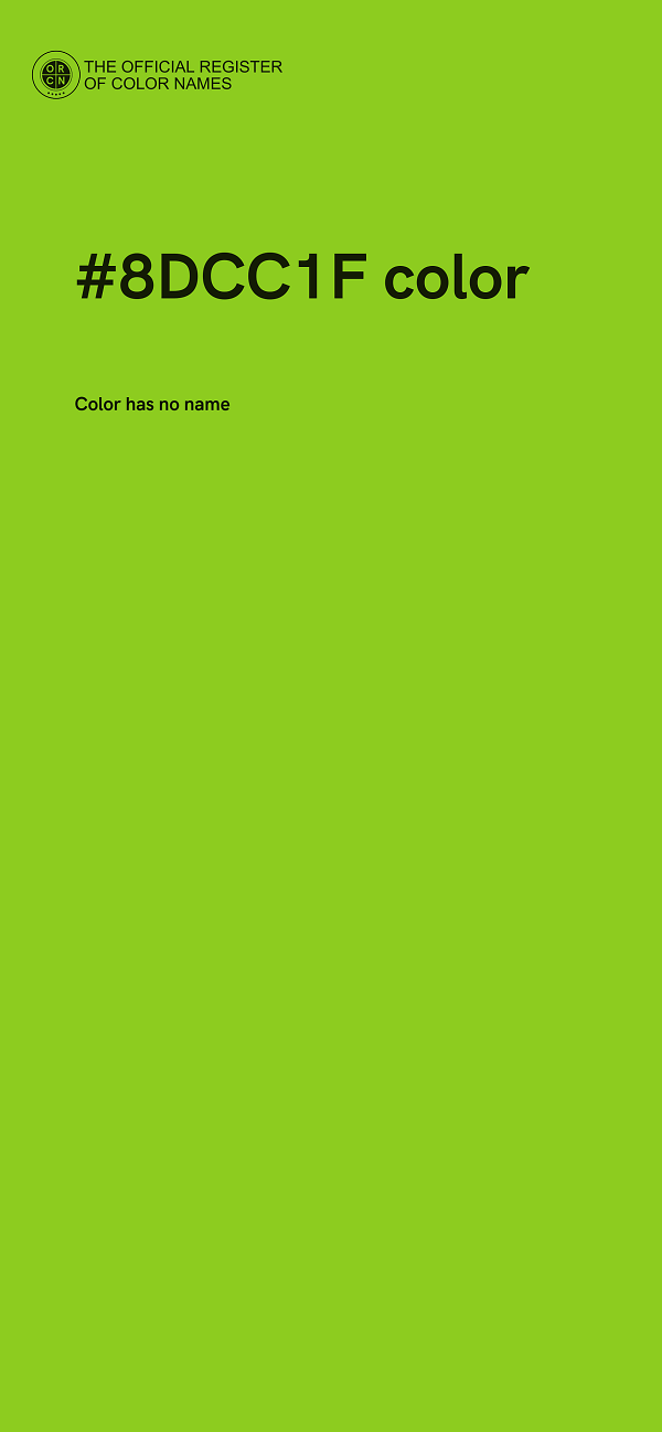 #8DCC1F color image