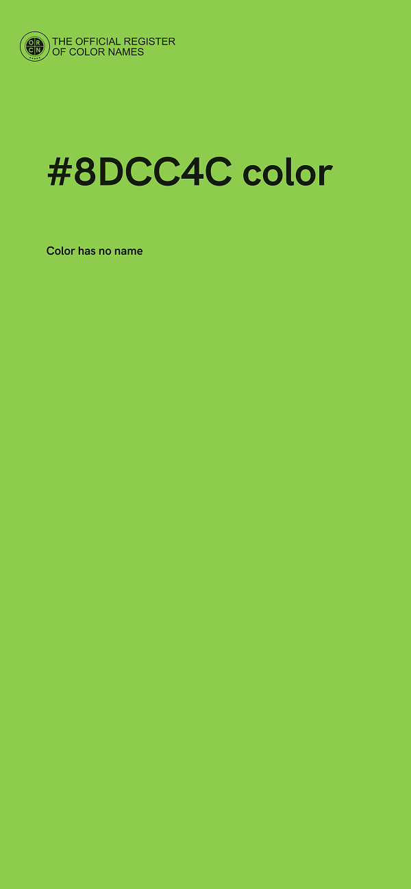#8DCC4C color image