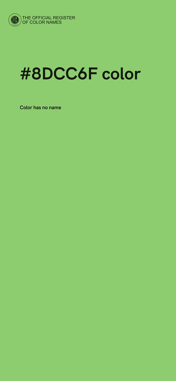 #8DCC6F color image