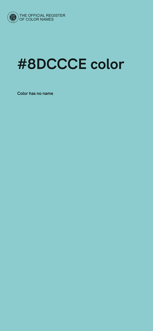 #8DCCCE color image