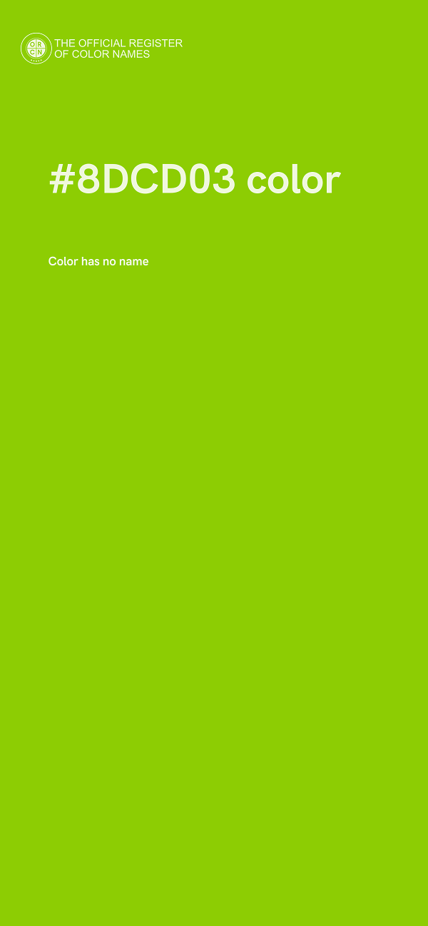 #8DCD03 color image