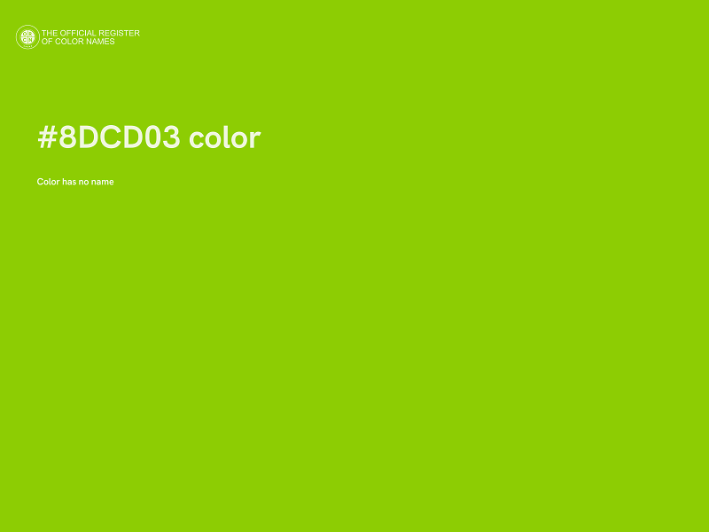 #8DCD03 color image