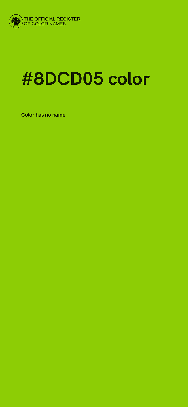 #8DCD05 color image