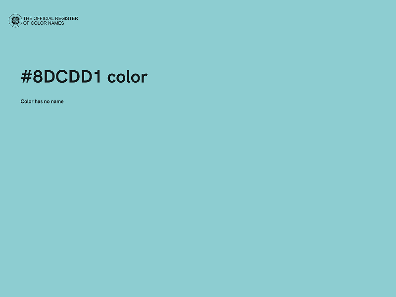 #8DCDD1 color image