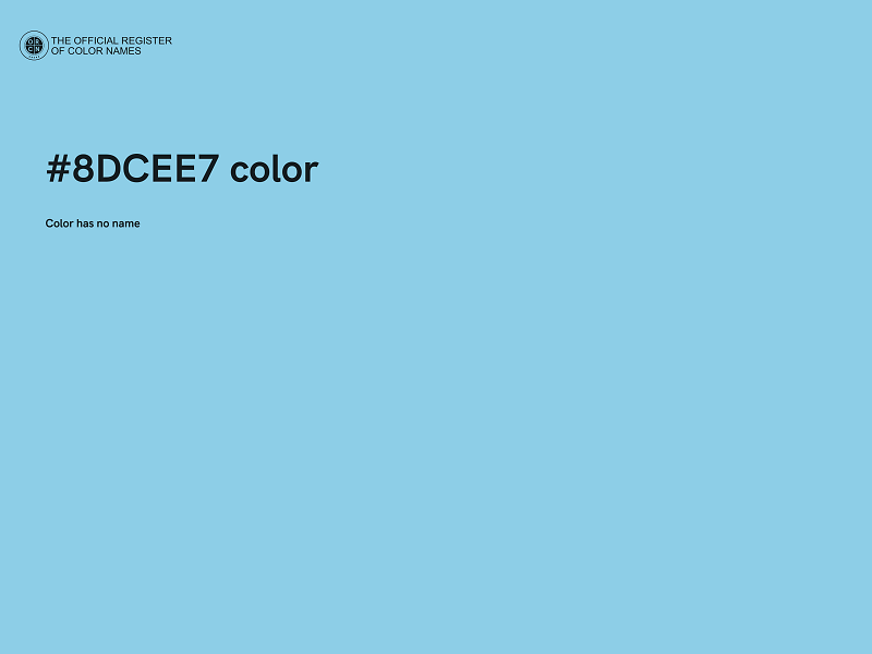 #8DCEE7 color image