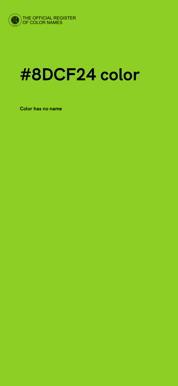 #8DCF24 color image