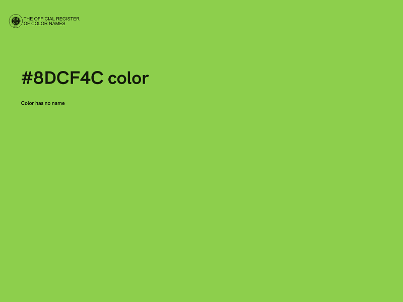 #8DCF4C color image