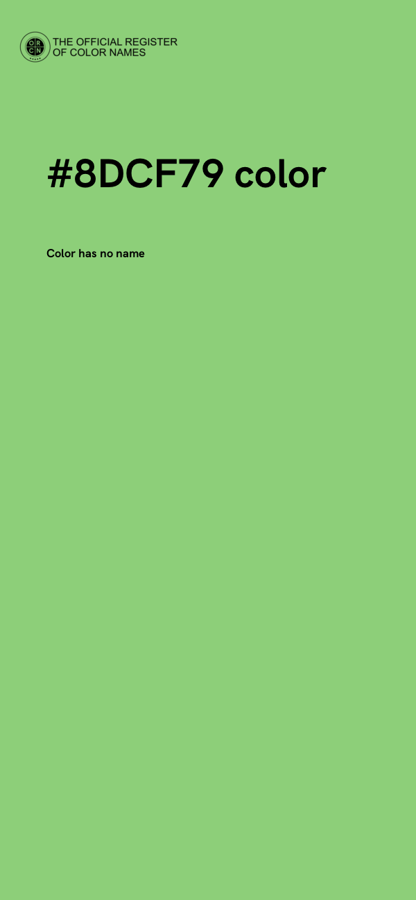 #8DCF79 color image