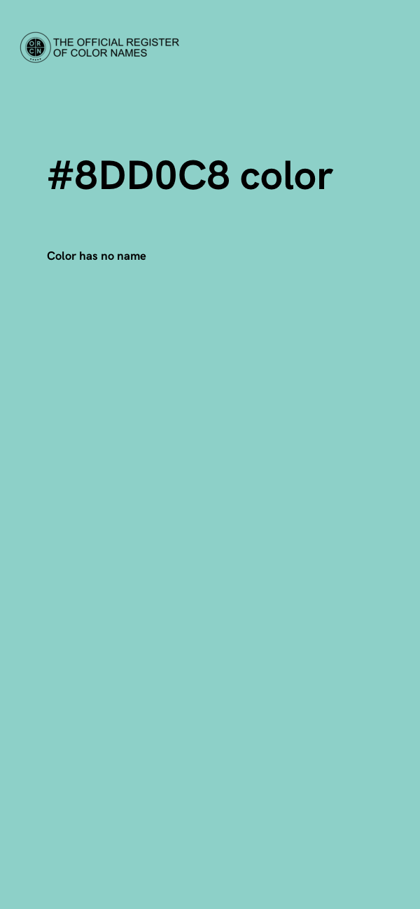 #8DD0C8 color image