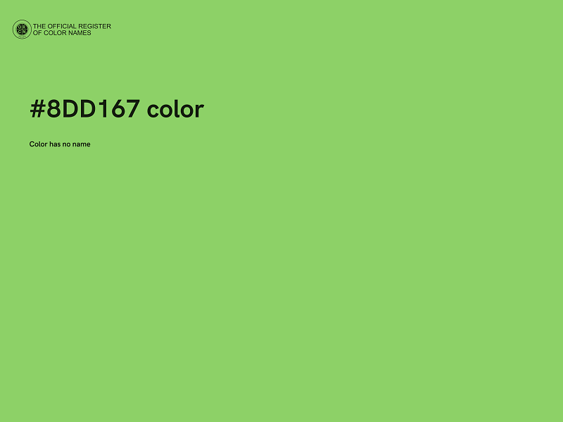 #8DD167 color image