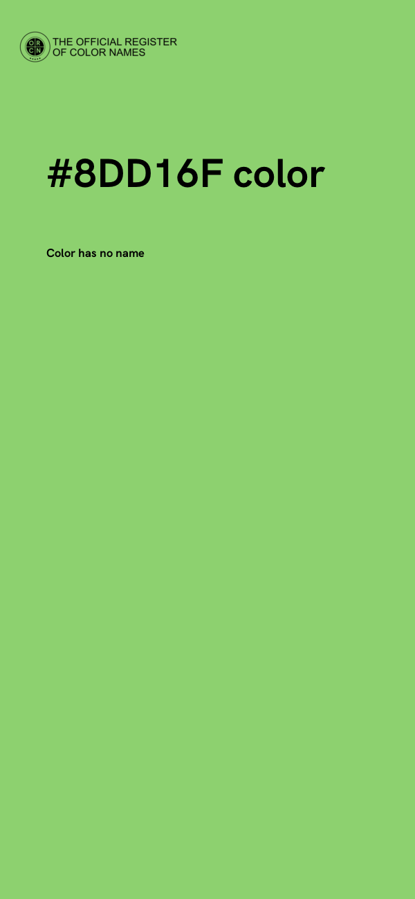#8DD16F color image