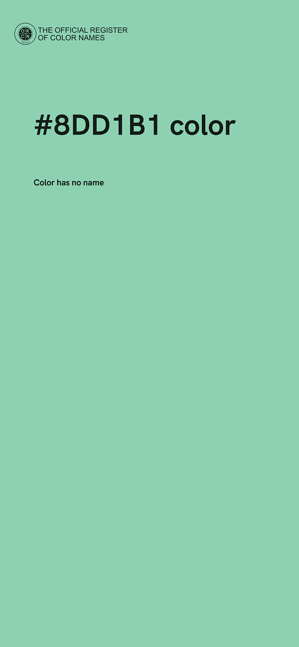 #8DD1B1 color image