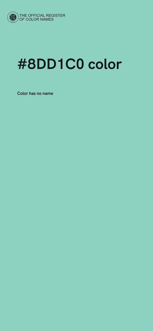 #8DD1C0 color image