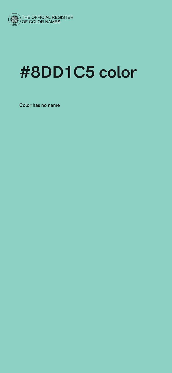 #8DD1C5 color image