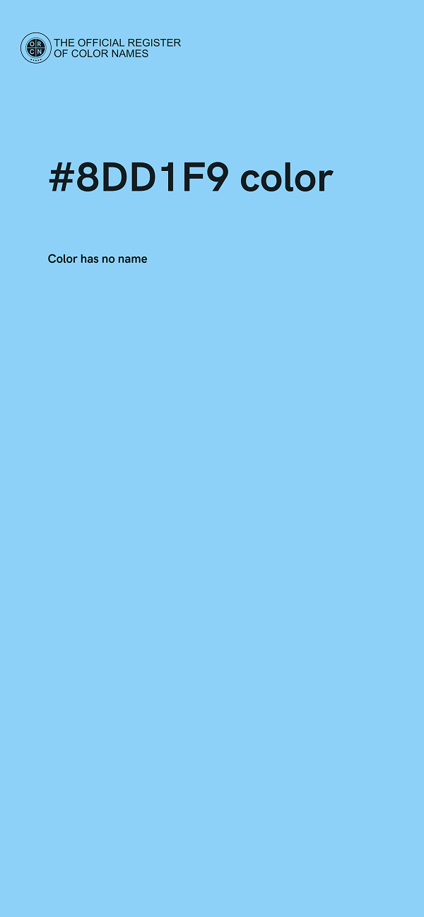 #8DD1F9 color image