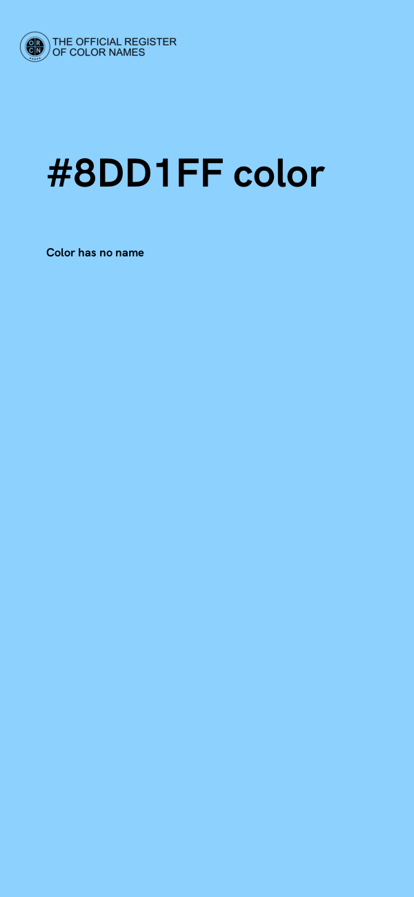 #8DD1FF color image